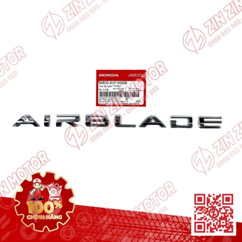 Tem Chữ Nổi Air Blade Bạc Cho Xe AB 160 2022+, AirBlade 150 2020+ Phiên Bản Đặc Biệt 86835K1FV00ZB Chính Hãng Honda
