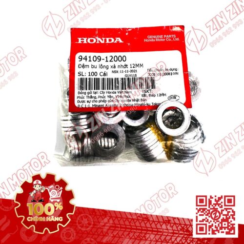 Lông Đền Ốc Xả Nhớt 12mm Dùng Cho Các Dòng Xe Tay Ga Honda 9410912000 Chính Hãng