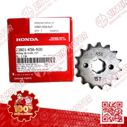 Nhông Winner X 2019 2020 2021, Nhông Tải Trước 15T Winner X V3 2022 2023+, WINNER X V4 2024 23801K56NJ0 Chính Hãng Honda
