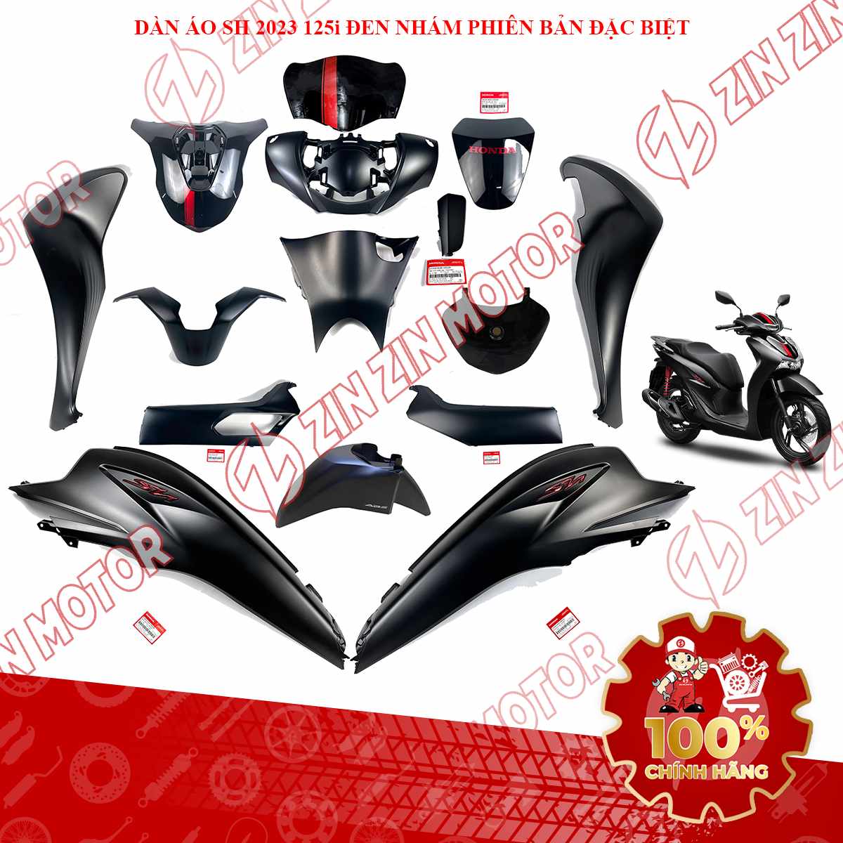 DA-SH23-125i-ĐB-ĐN23 Dàn Áo SH 125i, SH125i 2023 Đen Nhám Phiên Bản Đặc Biệt 3-compressed