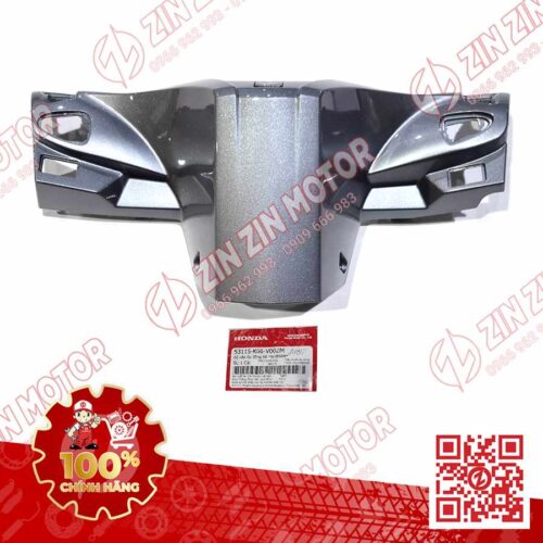 Nắp Ốp Gáy Sau Tay Lái, Bợ Cổ Sau AB 2016, Air Blade 125 2017 2018 2019 Xám Bạc NHB56M 53115K66V00ZM Chính Hãng Honda
