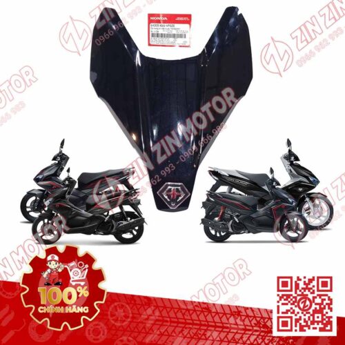 Trang Trí Nắp Trên Ốp Mặt Trước, Mặt Nạ Nhỏ AB 2016, Air Blade 125 2017 2018 2019 Đen Logo AB Lớn NHB25M 64305K66VF0ZE Chính Hãng Honda