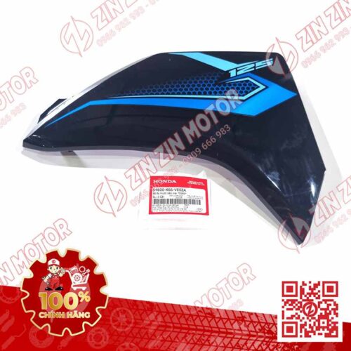 Ốp Bửng Trước Trái, Cánh Yếm Xe AB 2018, Air Blade 125 2018 Đen Tem Xanh TYPE4 64600K66VE0ZA Phiên Bản Tiêu Chuẩn Chính Hãng Honda