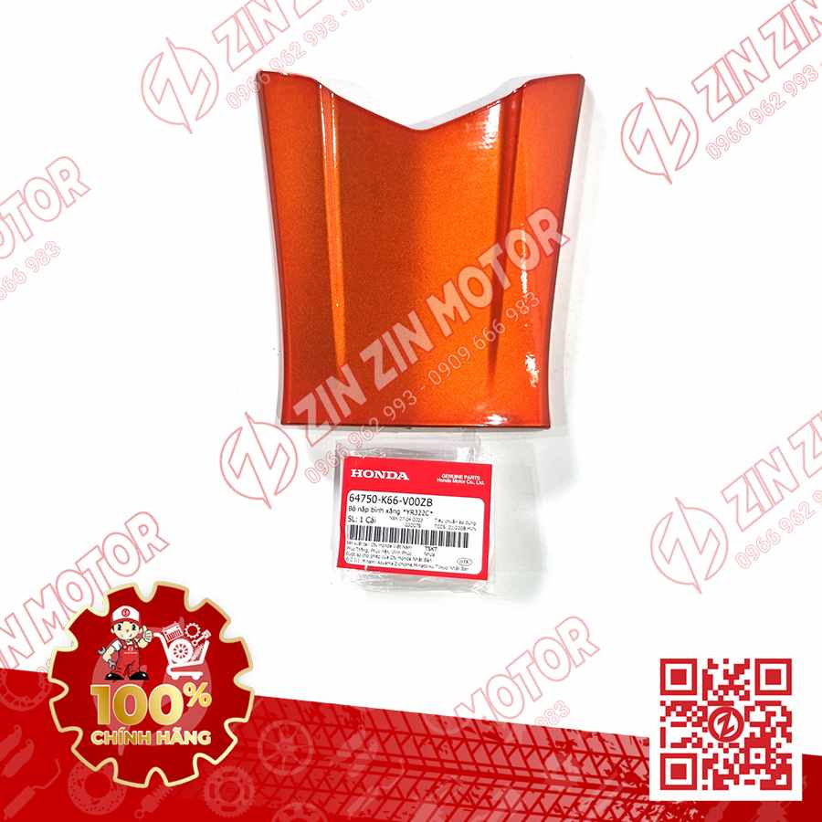 Bộ Ốp Nắp Bình Xăng AB 2016, Air Blade 125 2017 2018 2019 Cam YR322C 64750K66V00ZB Chính Hãng Honda