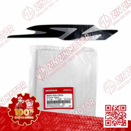 Tem Chữ SH, Tem Ốp Sàn SH160i 2023+, SH 150i 2022, SH 125i 2023+ Đen 86643K0SV0ZA Chính Hãng Honda