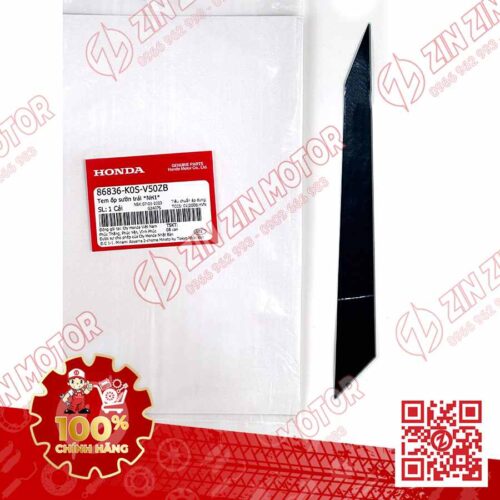 Tem Ốp Sườn Trái SH160i 2023, SH 150i 2022, SH 125i 2023 Xám Xi Măng 86836K0SV50ZB Chính Hãng Honda