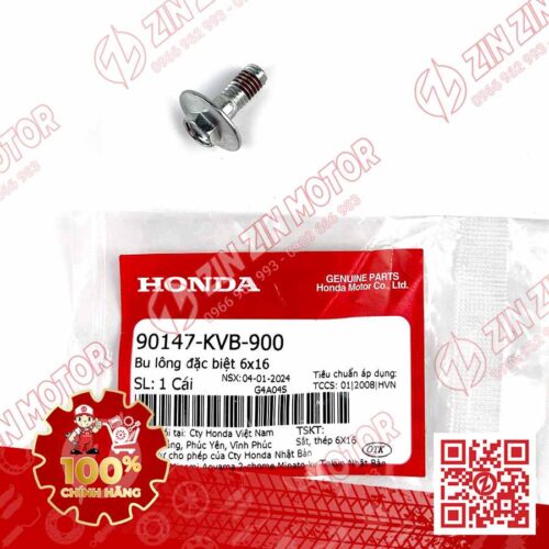 Bu Lông Đặc Biệt 6x16MM Lead 2022+, AB AirBlade 2016, SH 2020 - 2024+, SH Mode 2020+, Vision 2014 - 2023+, Vario 160, Vario 125 2023, Click 160, Scoopy, Genio, BeAT 90147KVB900 Chính Hãng Honda