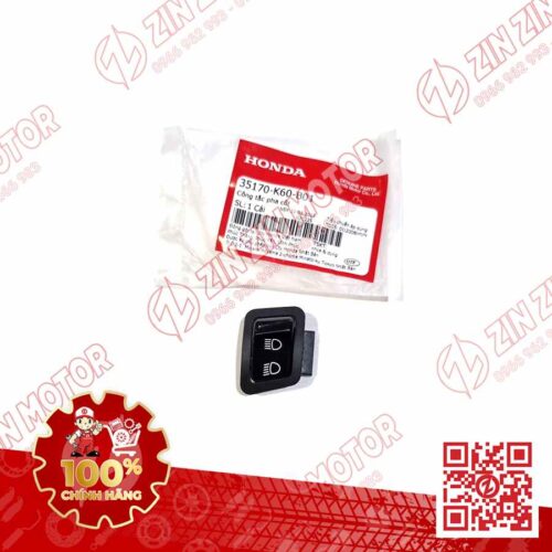 Nút Pha Cốt, Công Tắc Pha Cos AB 2016 - 2017 Phiên Bản Cao Cấp, Phiên Bản Đen Mờ, Air Blade 125 2018 - 2019, Vario 125 2017 35170K60B01 Chính Hãng Honda