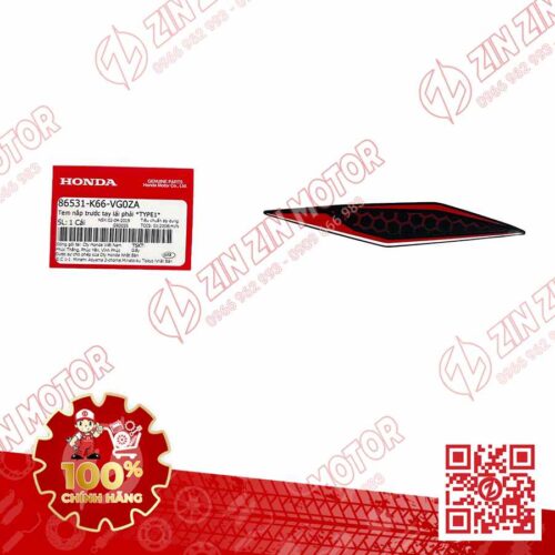Tem Ốp Đầu Phải AB 2018, Air Blade 125 2018 Đen Nhám Phiên Bản Kỷ Niệm 10 Năm 86531K66VG0ZA Chính Hãng Honda