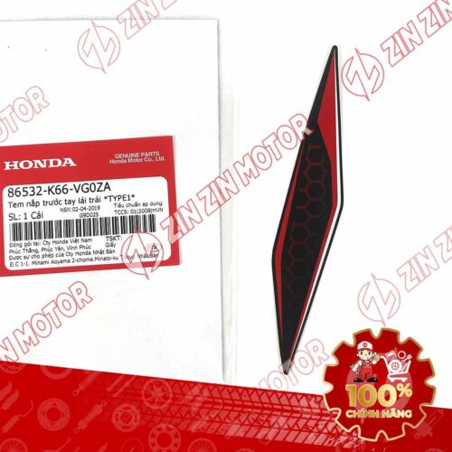 Tem Ốp Đầu Trái AB 2018, Air Blade 125 2018 Đen Nhám Phiên Bản Kỷ Niệm 10 Năm 86532K66VG0ZA Chính Hãng Honda
