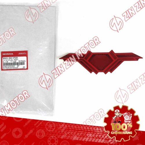 Tem Bửng Trước, Tem Cánh Yêm AB 2018, Air Blade 125 2018 Đỏ Bạc 86641K66VF0ZE Chính Hãng Honda