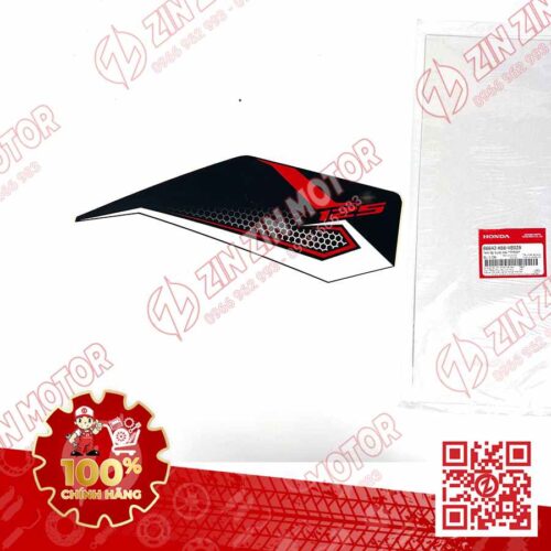 Tem Bửng Trước Trái, Tem Cánh Yếm AB 2018, Air Blade 125 2018 Trắng Đen Phiên Bản Tiêu Chuẩn 86642K66VE0ZB Chính Hãng Honda