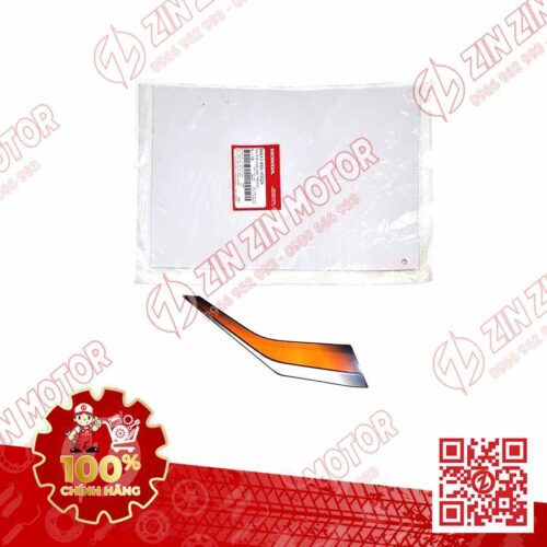 Tem Bửng Trước Phải Dưới, Tem Cánh Yếm AB 2016, Air Blade 125 2016 Cam Đen Phiên Bản Thể Thao 86643K66V00ZA Chính Hãng Honda