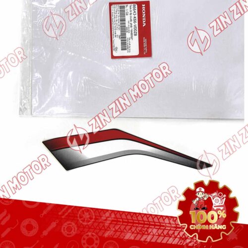 Tem Bửng Trước Phải Dưới, Tem Cánh Yếm AB 2016, Air Blade 125 2016 Trắng Đen Phiên Bản Thể Thao 86643K66V00ZB Chinh Hãng Honda