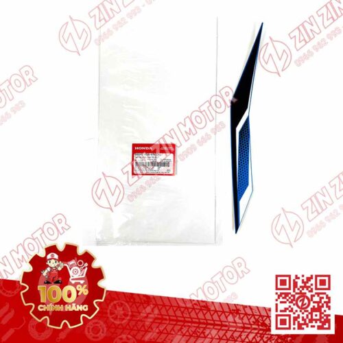 Tem Ốp Nắp Trước Phải, Tem Mặt Nạ AB 2019, Air Blade 2019 Xanh Đen Trắng Phiên Bản Tiêu Chuẩn 86647K66VN0ZA Chính Hãng Honda