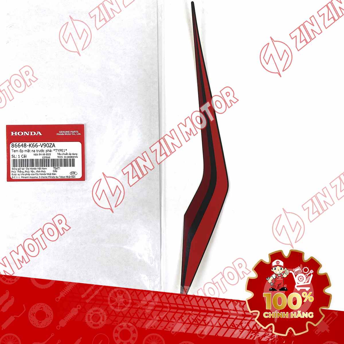 86648-K66-V90ZA TEM MẶT NẠ LỚN AB16 PHẢI (BẢN ĐEN NHÁM NHA76M) VN 111-compressed
