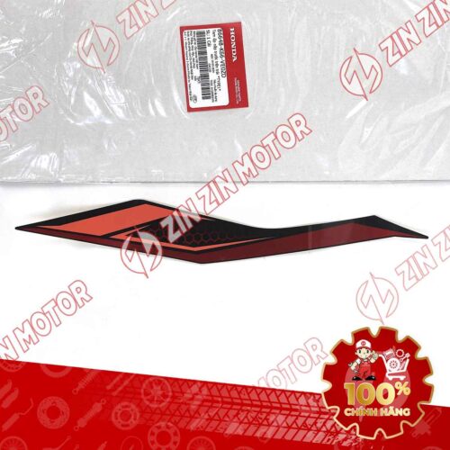 Tem Ốp Nắp Trước Trái, Tem Mặt Nạ AB 2018, Air Blade 125 2018 Đỏ Đen Phiên Bản Tiêu Chuẩn 86648K66VE0ZD Chính Hãng Honda