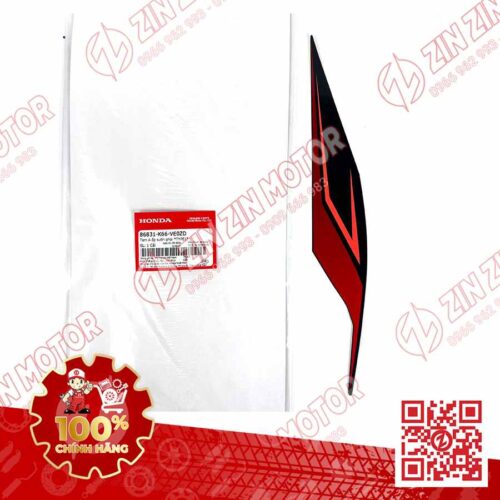 Tem Bụng Sau Phải Trên AB 2018, Air Blade 125 2018 Đỏ Đen Phiên Bản Tiêu Chuẩn 86831K66VE0ZD Chính Hãng Honda