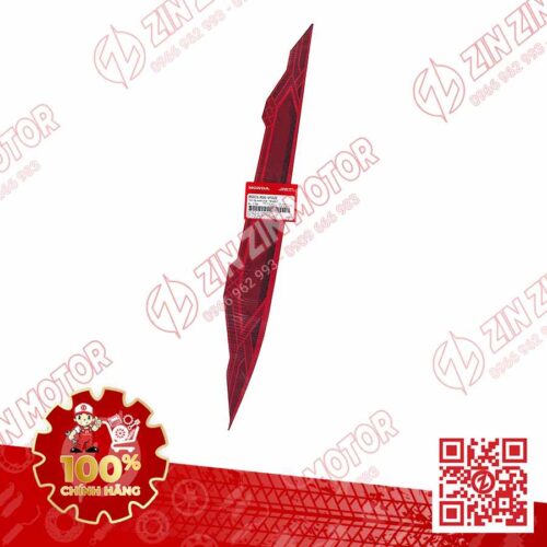 Tem Bụng Sau Phải, Tem Ốp Sườn AB 2018, Air Blade 125 2018 Đỏ Bạc Phiên Bản Cao Cấp 86831K66VF0ZE Chính Hãng Honda
