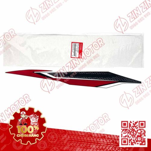 Tem Bụng Sau Phải, Tem Ốp Sườn AB 2019, Air Blade 125 2019 Đỏ Đen Phiên Bản Tiêu Chuẩn 86831K66VN0ZD Chính Hãng Honda