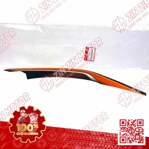 Tem Bụng Sau Trái Trên, Tem Ốp Sườn AB 2016, Air Blade 125 2016 Cam Đen Phiên Bản Thể Thao 86832K66V00ZA Chính Hãng Honda