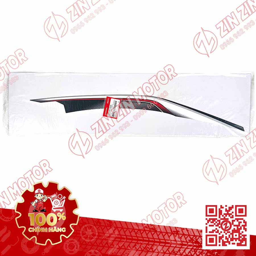 86832-K66-V00ZB TEM BỤNG SAU AB16 TRÁI (MIẾNG A) (BẢN TRẮNG ĐEN NHB35P) VN 1-1