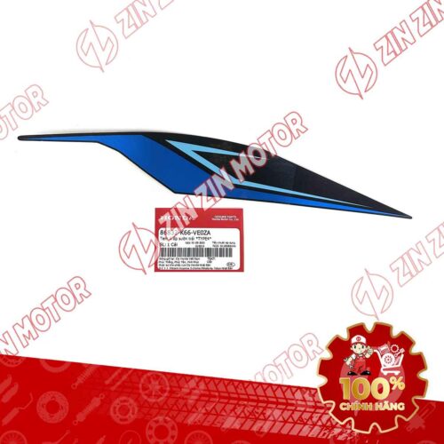 Tem Bụng Sau Trái Trên AB 2018, Air Blade 125 2018 Xanh Đen Phiên Bản Tiêu Chuẩn 86832K66VE0ZA Chính Hãng Honda