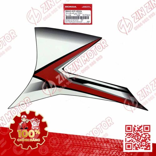 TEM CÁNH YẾM WINNER X V4 2024 TRÁI 86642K2PVE0ZA XE TRẮNG ĐEN PHIÊN BẢN TIÊU CHUẨN