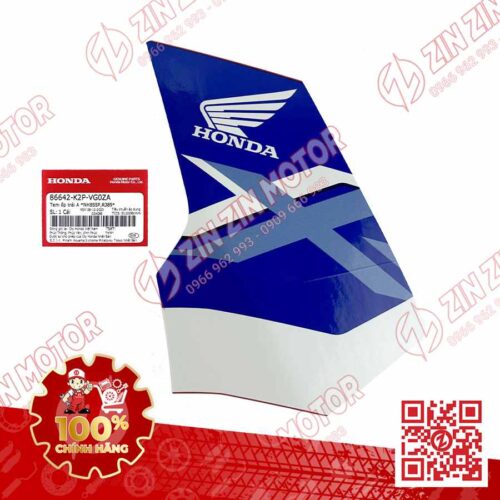 TEM CÁNH YẾM WINNER X V4 2024 MIẾNG LỚN TRÁI 86642K2PVG0ZA XE ĐỎ HRC PHIÊN BẢN THỂ THAO