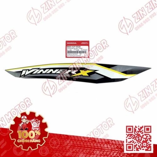 TEM ỐP SƯỜN, BỤNG SAU WINNER X V4 2024 PHẢI 86651K2PVE0ZB ĐEN BẠC PHIÊN BẢN TIÊU CHUẨN