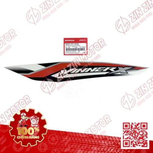 TEM ỐP SƯỜN, BỤNG SAU WINNER X V4 2024 TRÁI 86652K2PVE0ZA XE TRẮNG ĐEN PHIÊN BẢN TIÊU CHUẨN