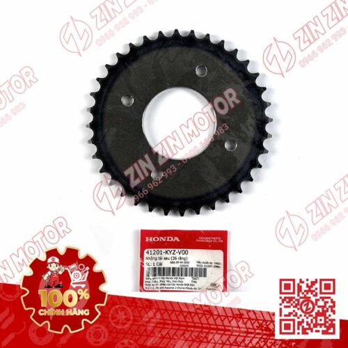 NHÔNG TẢI SAU, DĨA SAU FUTURE 125 MẬP, FUTURE FI 125, FUTURE BXC 125 2014 2015 41201-KYZ-V00 CHÍNH HÃNG