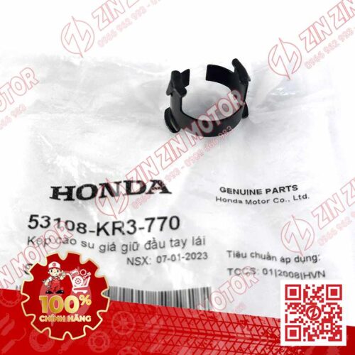 KẸP CAO SU GIỮ ĐẦU TAY LÁI FUTURE 125 MẬP, FUTURE FI 125, FUTURE BXC 125 2014 2015 2016 2017 , WAVE RSX 2019 2020 2021 2022 2023 , WAVE ALPHA 2017 - 2023 2024 - 2025, WAVE BLADE 110 53108KR3770 CHÍNH HÃNG