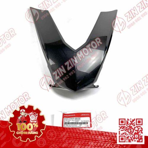 BỘ ỐP TRƯỚC TRÊN, MẶT NẠ NHỎ FUTURE 125 MẬP, FUTURE 125 FI, FUTURE BXC 2014 2015 2016 2017 ĐEN XÁM 64313-KYZ-G00ZC