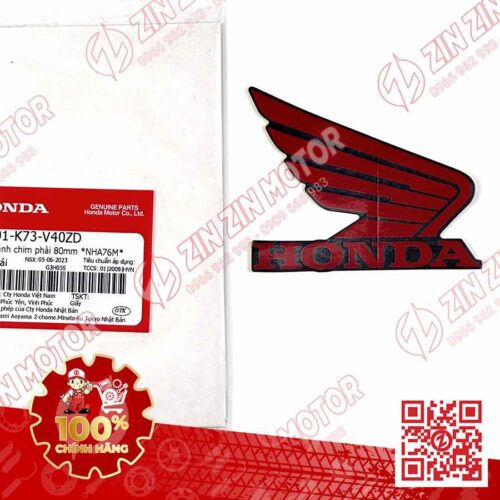 TEM CÁNH CHIM HONDA XE FUTURE 125 FI, FUTURE LED ĐEN NHÁM 2018 BÊN PHẢI 86201K73V40ZD