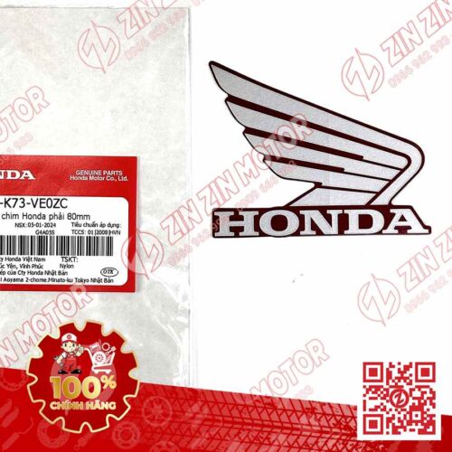 TEM CÁNH CHIM HONDA XE FUTURE 125 FI, FUTURE LED ĐỎ 2024 BÊN PHẢI 86201K73VE0ZC