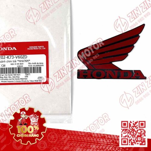 TEM CÁNH CHIM HONDA XE FUTURE 125 FI, FUTURE LED ĐEN ĐỎ 2019 BÊN TRÁI 86202K73V60ZD