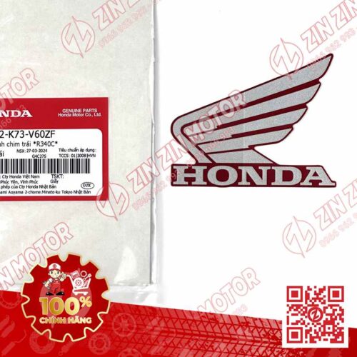 TEM CÁNH CHIM HONDA XE FUTURE 125 FI, FUTURE LED ĐỎ ĐEN 2019 BÊN TRÁI 86202K73V60ZF