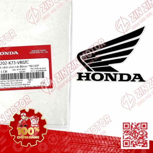 TEM CÁNH CHIM HONDA XE FUTURE 125 FI, FUTURE LED TRẮNG NÂU ĐEN 2020 2021 BÊN TRÁI 86202K73V80ZC