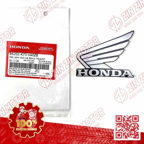 TEM CÁNH CHIM HONDA XE FUTURE 125 FI, FUTURE LED ĐEN NHÁM 2022 2023 2024 BÊN TRÁI 86202K73VA0ZB