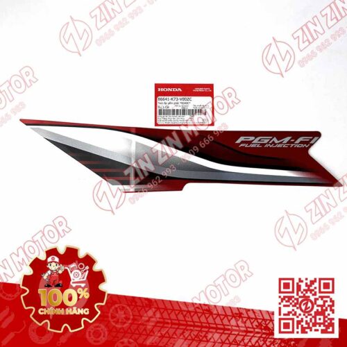 TEM CÁNH YẾM XE FUTURE 125 MẬP, FUTURE FI 125 2016 2017 PHẢI ĐỎ XÁM CHÍNH HÃNG