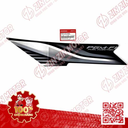 TEM CÁNH YẾM XE FUTURE 125 MẬP, FUTURE FI 125 2016 2017 PHẢI ĐEN XÁM CHÍNH HÃNG