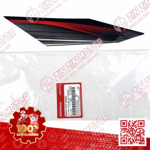 TEM CÁNH YẾM XE FUTURE 125 MẬP, FUTURE FI 125, FUTURE BXC 125 2014 2015 PHẢI ĐEN ĐỎ CHÍNH HÃNG