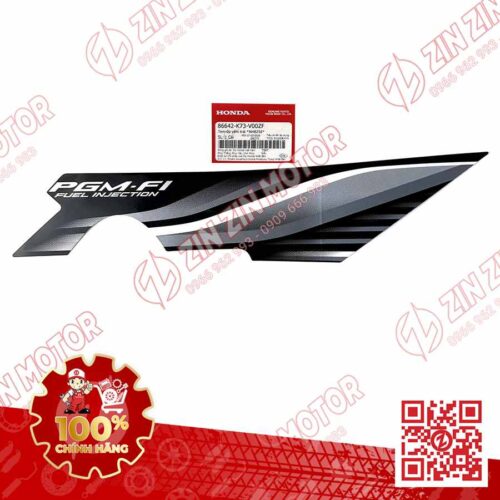 TEM CÁNH YẾM XE FUTURE 125 MẬP, FUTURE FI 125 2016 2017 TRÁI ĐEN XÁM CHÍNH HÃNG