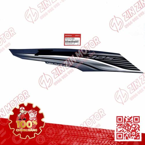 TEM BỤNG SAU, TEM ỐP SƯỜN FUTURE 125 MẬP, FUTURE FI 125 2016 2017 PHẢI XANH XÁM CHÍNH HÃNG