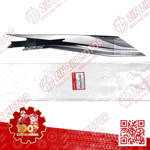 TEM BỤNG SAU, TEM ỐP SƯỜN FUTURE 125 MẬP, FUTURE FI 125 2014 2015 PHẢI ĐEN NHÁM CHÍNH HÃNG