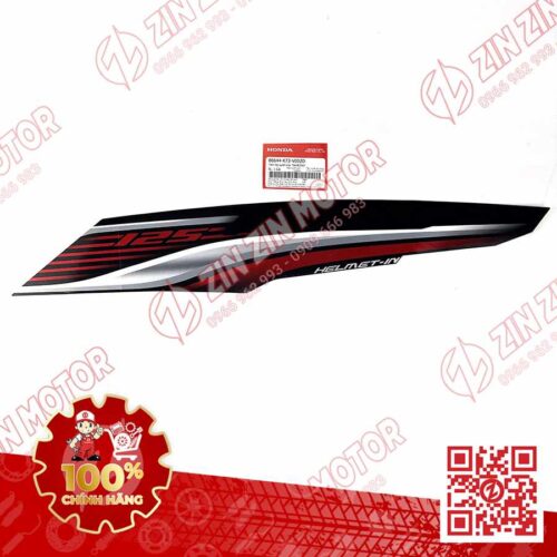 TEM BỤNG SAU, TEM ỐP SƯỜN FUTURE 125 MẬP, FUTURE FI 125 2016 2017 TRÁI ĐEN ĐỎ XÁM CHÍNH HÃNG