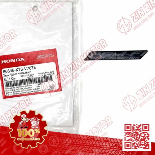 TEM CHỮ PGM-FI DÁN XE FUTURE 125 FI, FUTURE LED TYPE1 86646K73V70ZE