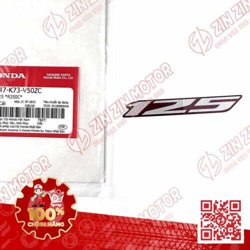MÁC 125, TEM CHỮ 125 XE FUTURE 125 FI, FUTURE LED TYPE2 86647K73V50ZC