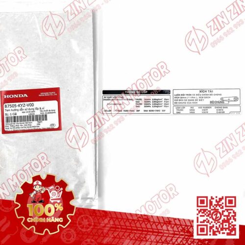 TEM LỐP VÀ XÍCH TẢI FUTURE 125 MẬP, FUTURE FI 125, FUTURE BXC 125 2014 2015 2016 2017 2018 2019 , WAVE ALPHA 2017 - 2020 87505KYZV00 CHÍNH HÃNG